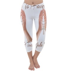 Panther World Limited Edition Prayer  Capri Winter Leggings  by Pantherworld143
