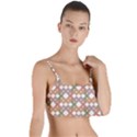 Squares And Diamonds Layered Top Bikini Top  View1