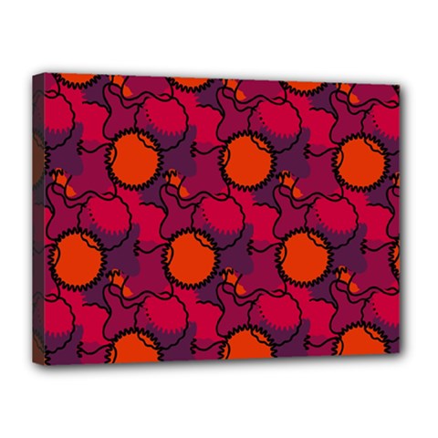 Abstract Camo Canvas 16  X 12  (stretched) by tmsartbazaar