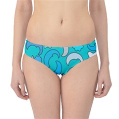 Cloudy Blue Moon Hipster Bikini Bottoms by tmsartbazaar