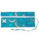 Cloudy Blue Moon Roll Up Canvas Pencil Holder (S) View2