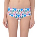 Multicolor Triangle Mid-Waist Bikini Bottoms View1