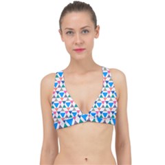 Multicolor Triangle Classic Banded Bikini Top by tmsartbazaar