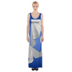 Origami Dragon Thigh Split Maxi Dress by HermanTelo