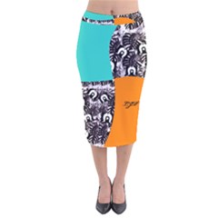 Ljp Velvet Midi Pencil Skirt by Ladyjpstyles07