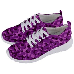 Dark Purple Camouflage Pattern Men s Lightweight Sports Shoes by SpinnyChairDesigns