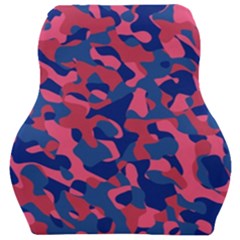 Blue And Pink Camouflage Pattern Car Seat Velour Cushion  by SpinnyChairDesigns