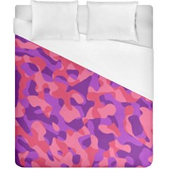 Pink And Purple Camouflage Duvet Cover (california King Size) by SpinnyChairDesigns