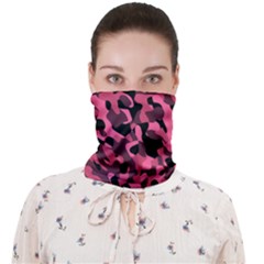 Black And Pink Camouflage Pattern Face Covering Bandana (adult) by SpinnyChairDesigns