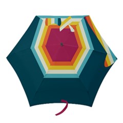 70s Vintage Stripes Mini Folding Umbrellas by tmsartbazaar