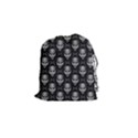 Grey Aliens Extraterrestrials UFO Faces Drawstring Pouch (Small) View1