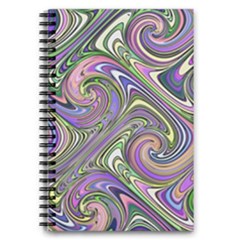 Abstract Art Purple Swirls Pattern 5 5  X 8 5  Notebook by SpinnyChairDesigns