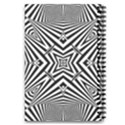 Black and White Line Art Pattern Stripes 5.5  x 8.5  Notebook View2