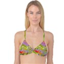 Infinity Painting Green Reversible Tri Bikini Top View1