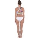 Rainbow Painting Patterns 3 Cross Back Hipster Bikini Top  View2