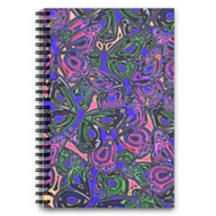 Purple Abstract Butterfly Pattern 5 5  X 8 5  Notebook by SpinnyChairDesigns