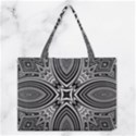 Black and White Intricate Pattern Medium Tote Bag View1