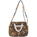 Monarch Butterfly Wings Pattern Rope Handles Shoulder Strap Bag View3