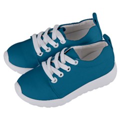 Mosaic Blue Pantone Solid Color Kids  Lightweight Sports Shoes by FlagGallery
