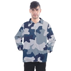 Camo Blue Men s Half Zip Pullover by MooMoosMumma