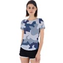 Camo Blue Back Cut Out Sport Tee View1