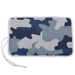 Camo Blue Pen Storage Case (m) by MooMoosMumma