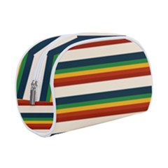 Rainbow Stripes Makeup Case (small) by tmsartbazaar
