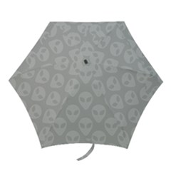 Grey Aliens Ufo Mini Folding Umbrellas by SpinnyChairDesigns