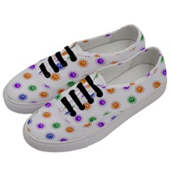 Cartoon Corona Virus Covid 19 Men s Classic Low Top Sneakers by SpinnyChairDesigns