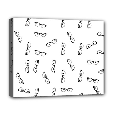 Geek Glasses With Eyes Deluxe Canvas 20  X 16  (stretched) by SpinnyChairDesigns