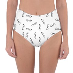 Geek Glasses With Eyes Reversible High-waist Bikini Bottoms by SpinnyChairDesigns