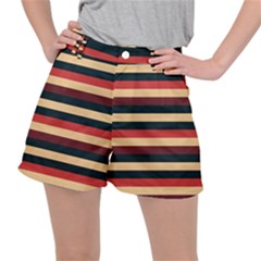 Seventies Stripes Ripstop Shorts by tmsartbazaar