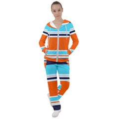 Tri Color Stripes Women s Tracksuit by tmsartbazaar