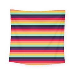 Contrast Rainbow Stripes Square Tapestry (small) by tmsartbazaar