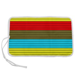 Multicolor With Black Lines Pen Storage Case (s) by tmsartbazaar