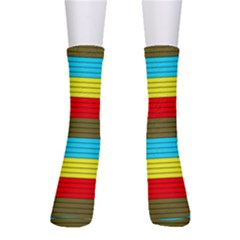 Multicolor With Black Lines Men s Crew Socks by tmsartbazaar