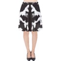 Rorschach Ink Blot Pattern Velvet High Waist Skirt View1