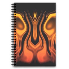 Fire And Flames Pattern 5 5  X 8 5  Notebook by SpinnyChairDesigns