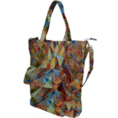 Boho Colorful Mosaic Shoulder Tote Bag by SpinnyChairDesigns