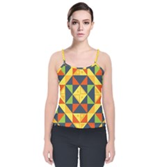 Africa  Velvet Spaghetti Strap Top by Sobalvarro