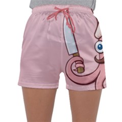 Squid Chef Cartoon Sleepwear Shorts by sifis
