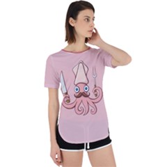 Squid Chef Cartoon Perpetual Short Sleeve T-shirt by sifis