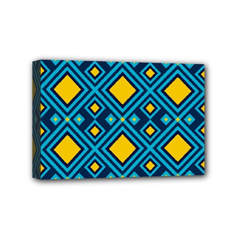 Geometric Abstract Diamond Mini Canvas 6  X 4  (stretched) by tmsartbazaar
