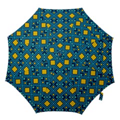 Geometric Abstract Diamond Hook Handle Umbrellas (small) by tmsartbazaar