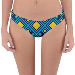 Geometric Abstract Diamond Reversible Hipster Bikini Bottoms by tmsartbazaar