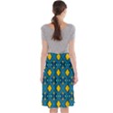 Geometric Abstract Diamond Midi Beach Skirt View2