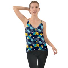 Geometric Hypnotic Shapes Chiffon Cami by tmsartbazaar