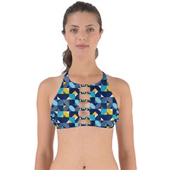 Geometric Hypnotic Shapes Perfectly Cut Out Bikini Top by tmsartbazaar