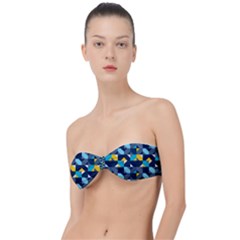 Geometric Hypnotic Shapes Classic Bandeau Bikini Top  by tmsartbazaar