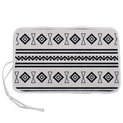 Black And White Aztec Pen Storage Case (s) by tmsartbazaar
